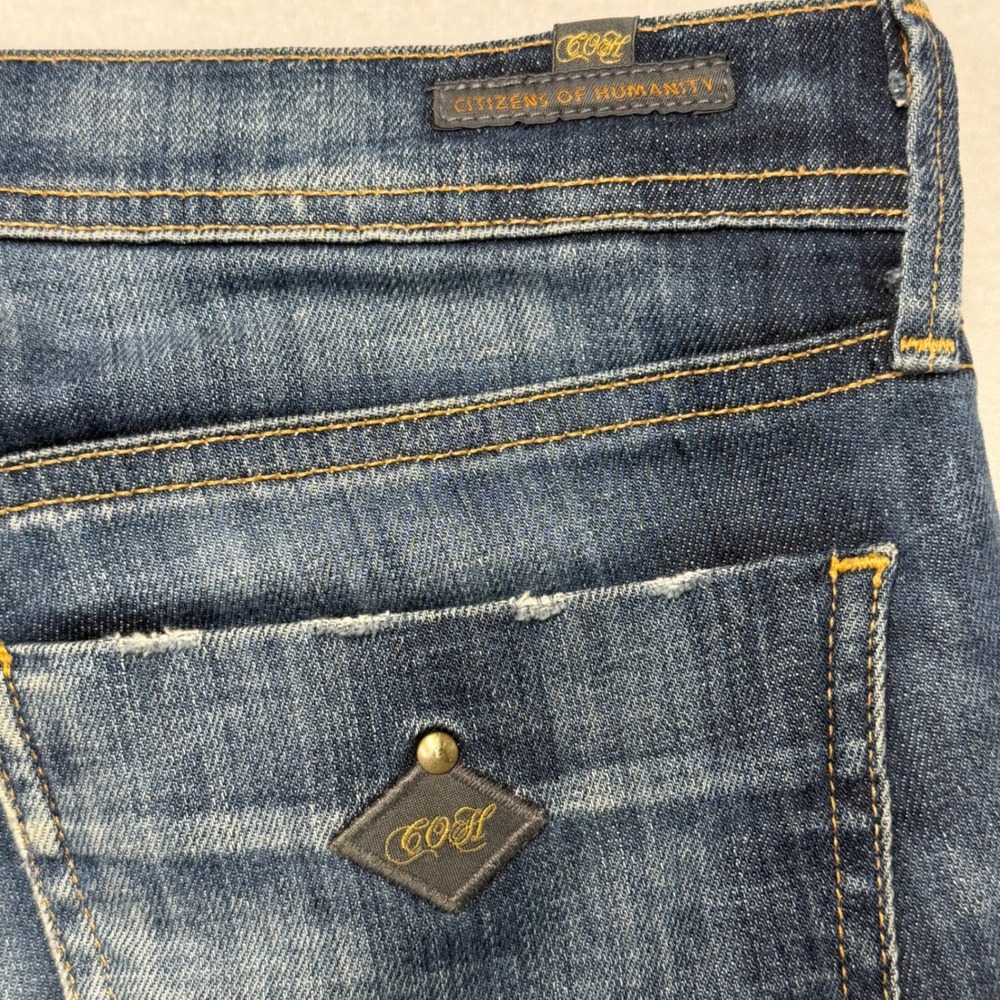 Citizens of Humanity Manic Mini Bootcut Jeans Dark Wash Size 28 Low Rise - Picture 11 of 11